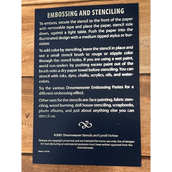 Dreamweaver Stencils Noel Snowflake by Lynell Harlow Embossing LL511 - Picture 3 of 3